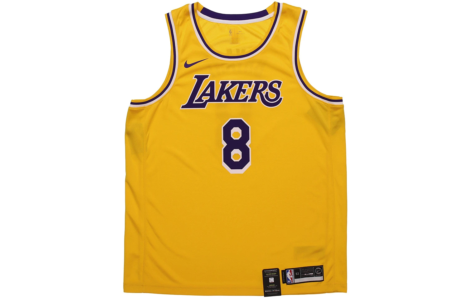 商品[国内直发] NIKE|SW球迷版 湖人队 科比 8号 新赛季球队限定 NBA球衣 篮球背心 男款 黄色,价格¥2043,第1张图片
