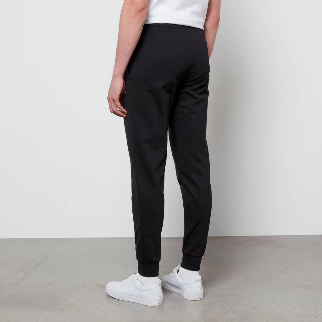 EA7 Men's Core Identity French Terry Joggers - Black/Gold商品第2张图片规格展示