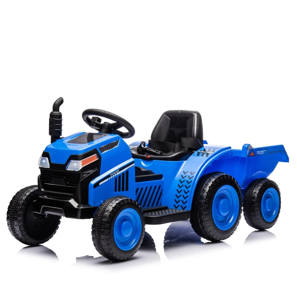商品Streamdale Furniture|Streamdale 12V Kids Ride On Electric Tractor Black Knight,价格¥1310,第3张图片详细描述