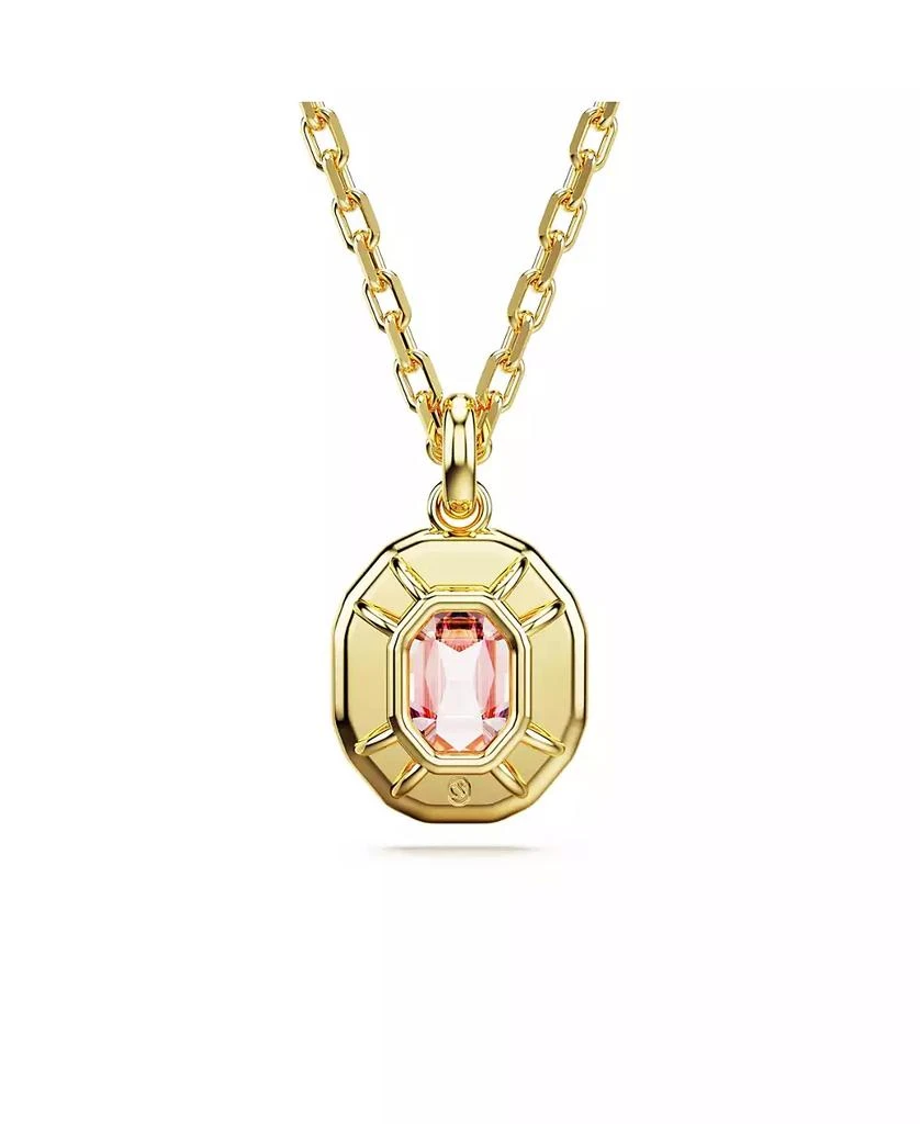 商品Swarovski|Octagon Cut, Pink, Gold-Tone Imber Pendant Necklace,价格¥1075,第4张图片详细描述