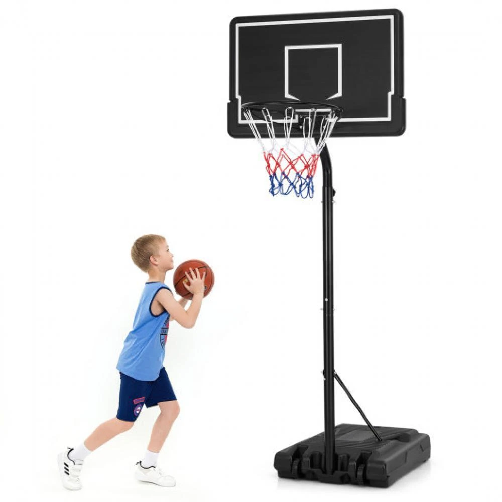 商品Hivvago|Portable Outdoor Basketball Hoop 6.9-8.5 FT Adjustable with Fillable Base Shatterproof PC Backboard,价格¥1435,第4张图片详细描述