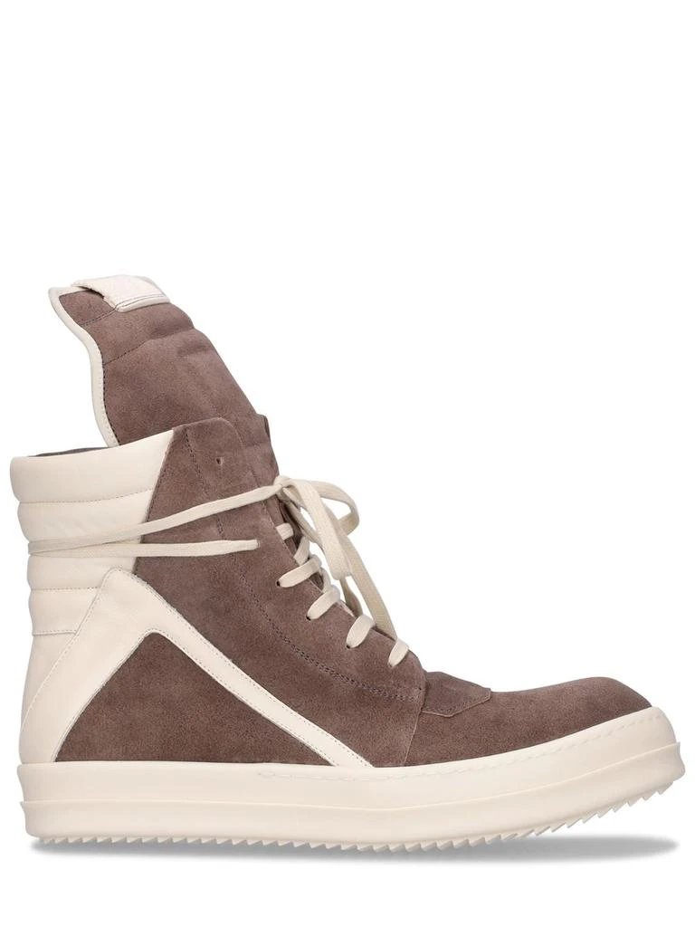 商品Rick Owens|Geobasket Leather High Top Sneakers,价格¥8802,第1张图片