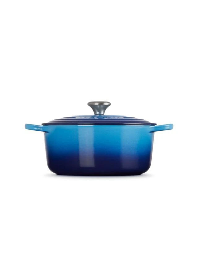 商品Le Creuset|Signature cast iron round casserole 26cm azure,价格¥3230,第2张图片详细描述