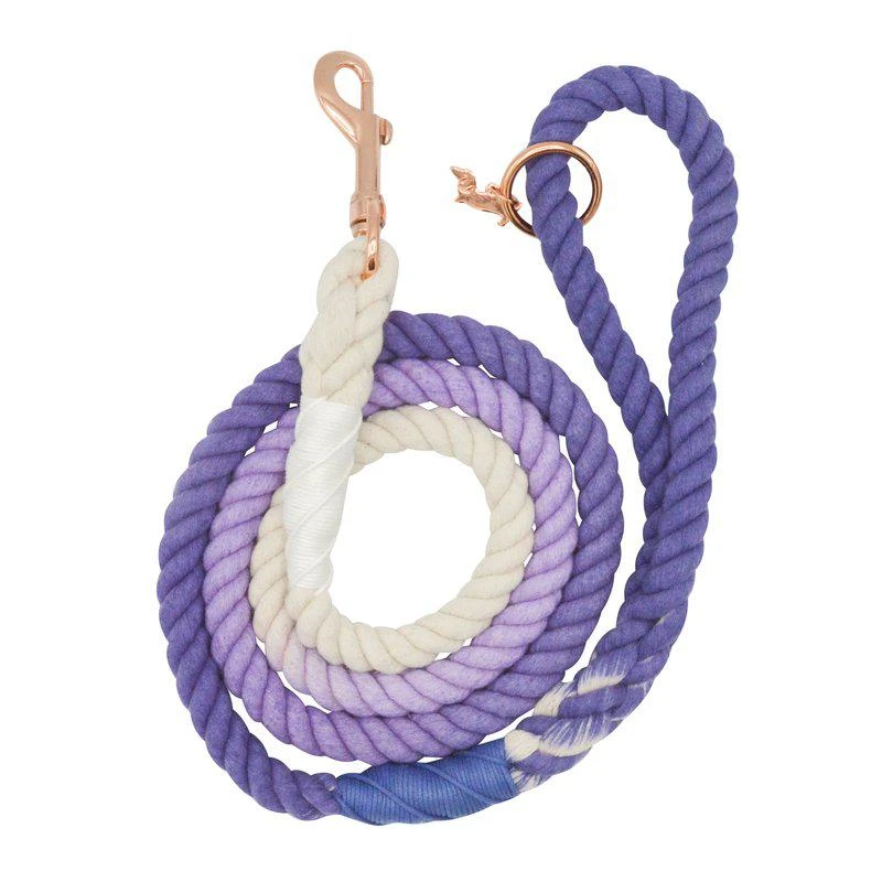 商品Sassy Woof|Rope Leash Ombre Purple,价格¥268,第1张图片