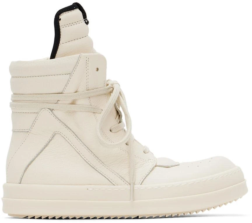 商品Rick Owens|Kids Off-White Geobasket Sneakers,价格¥2196,第1张图片