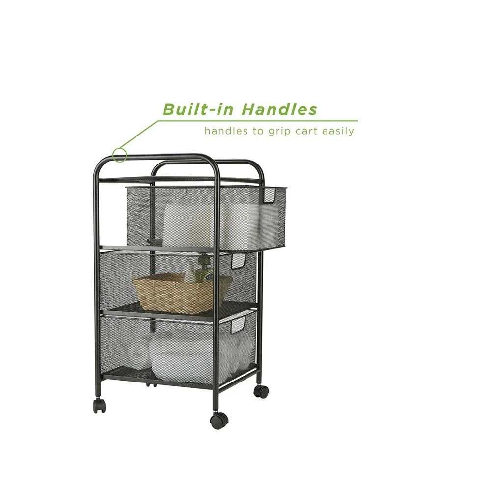 3 Drawer Rolling Storage Utility Cart 商品