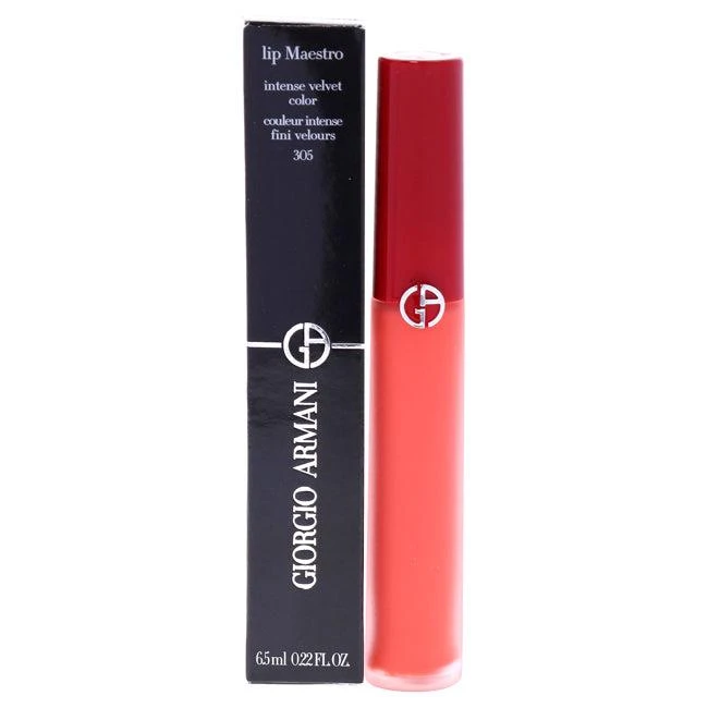 商品Giorgio Armani|Lip Maestro Intense Velvet Color - 305 Tangerine by Giorgio Armani for Women - 0.22 oz Lipstick,价格¥302,第1张图片