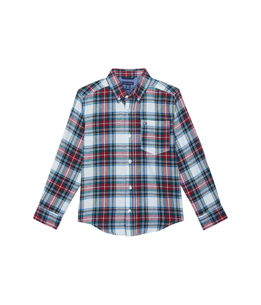 商品Tommy Hilfiger|Multi Plaid Long Sleeve Button-Down Shirt (Big Kids),价格¥319,第1张图片