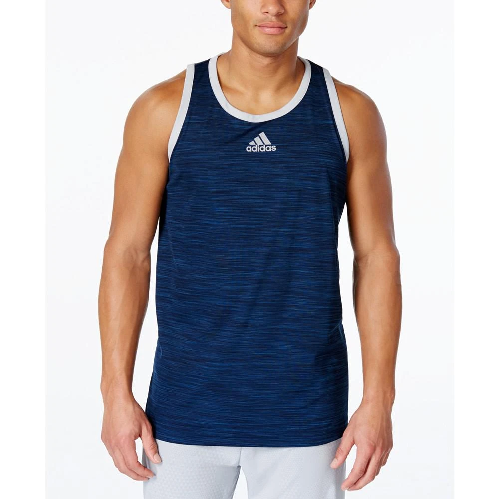 商品Adidas|Men's Heathered Tank Top 男士运动背心,价格¥131,第1张图片