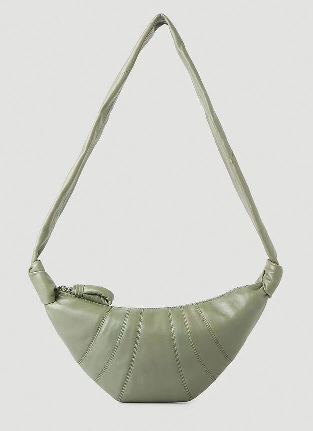 商品Lemaire|Croissant Small Shoulder Bag in Green,价格¥8616,第1张图片