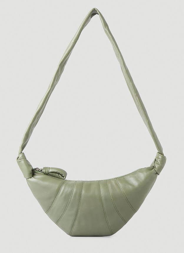 商品Lemaire|Croissant Small Shoulder Bag in Green,价格¥7147,第1张图片
