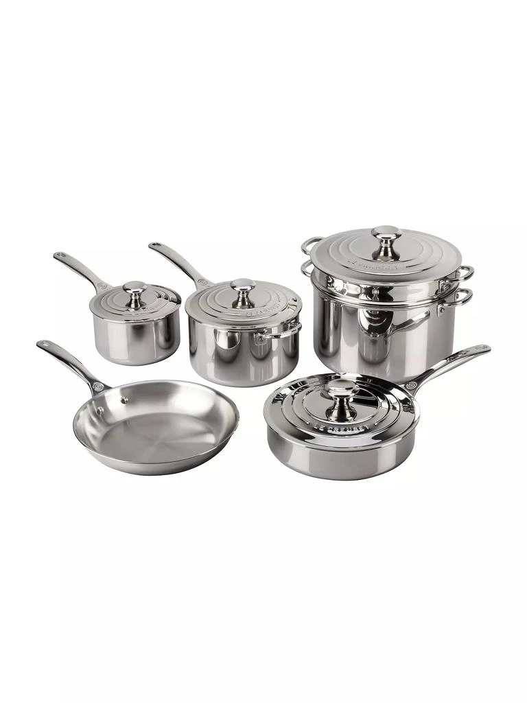 商品Le Creuset|10-Piece Stainless Steel Cookware Set,价格¥9135,第1张图片