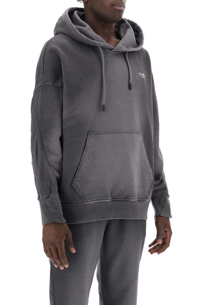 商品Fendi|Maxi hoodie in washed cotton,价格¥5868,第3张图片详细描述