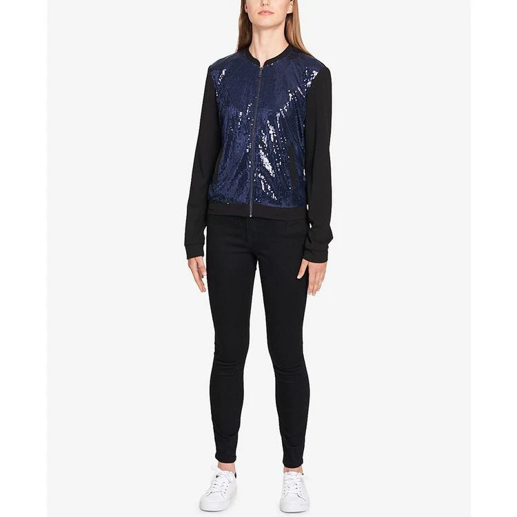 商品Tommy Hilfiger|Sequin-Front Bomber Jacket, Created for Macy's,价格¥378,第4张图片详细描述