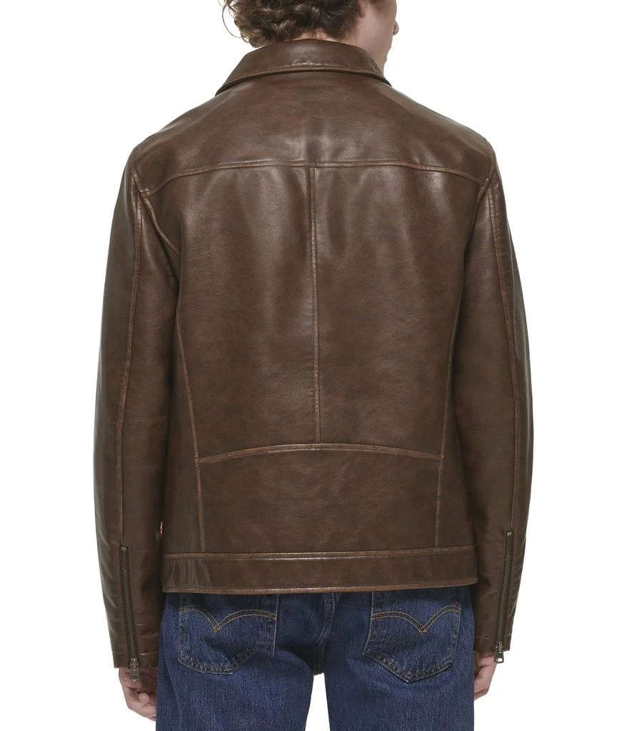商品Levi's|Faux Leather Jacket w/ Laydown Collar,价格¥1152,第2张图片详细描述