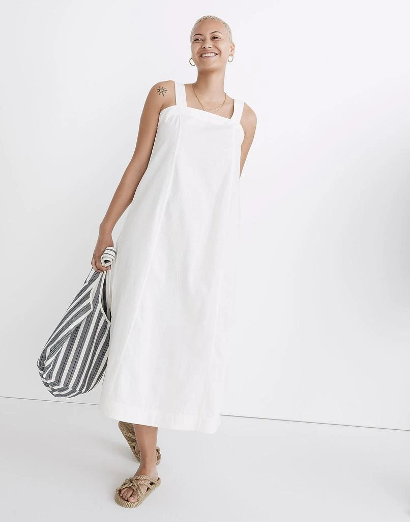 商品Madewell|Linen-Cotton Princess-Seamed Midi Dress,价格¥315,第1张图片