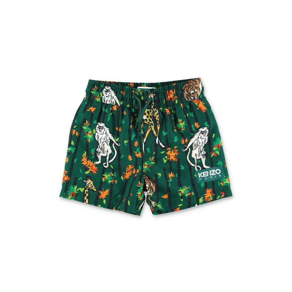 商品Kenzo|Kenzo Kids All-Over Printed Drawstring Swim Shorts,价格¥282,第1张图片