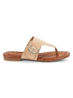 商品Sam Edelman|Barry Suede Flat Sandals,价格¥120,第1张图片