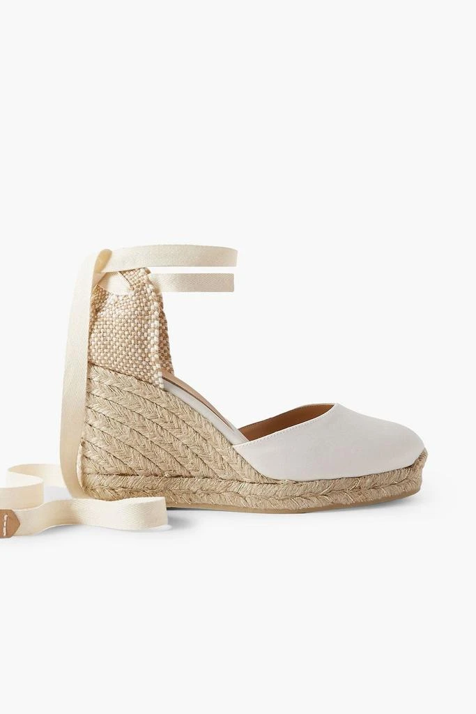 商品CASTAÑER|Carina 80 canvas wedge espadrilles,价格¥712,第1张图片