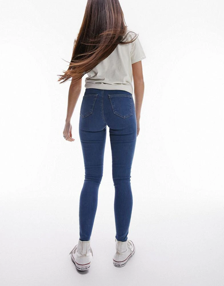 商品Topshop|Topshop Joni high rise super skinny jean in mid blue,价格¥424,第3张图片详细描述