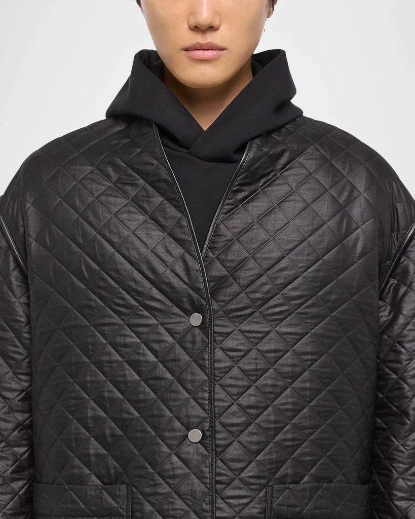 商品Helmut Lang|Men's Quilted V-Neck Padded Jacket,价格¥3561,第4张图片详细描述