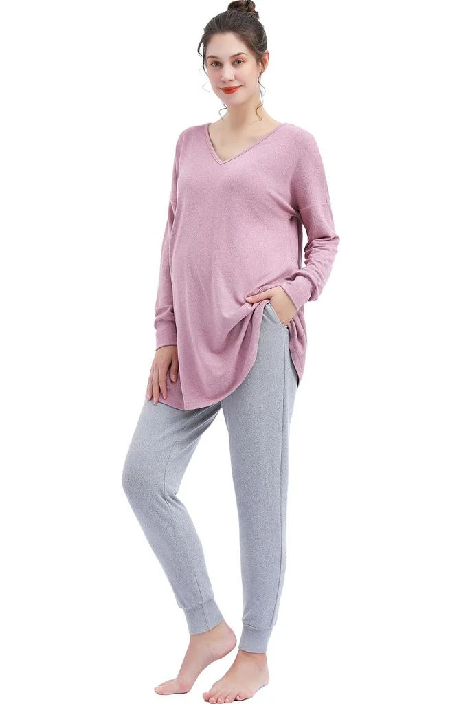 商品Kimi & Kai|Emilia Maternity/Nursing Lounge Sweatshirt & Jogger Pants,价格¥740,第1张图片