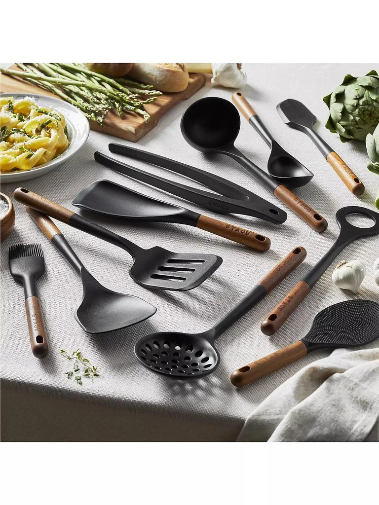 商品Staub|11-Piece Silicone & Wood Handle Cooking Utensil Set,价格¥1131,第4张图片详细描述