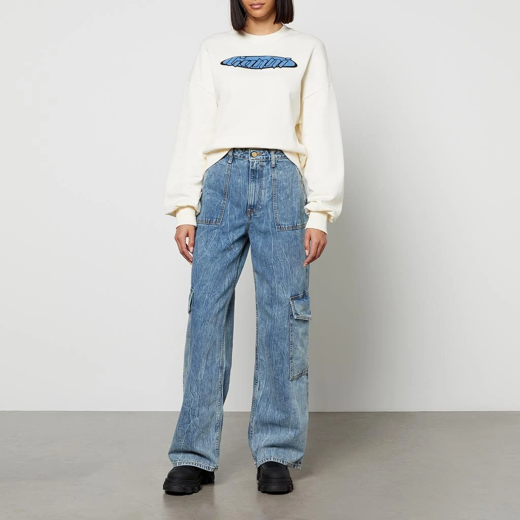 商品Ganni|Ganni Angi Wide-Leg Crinkled-Denim Jeans,价格¥492,第3张图片详细描述