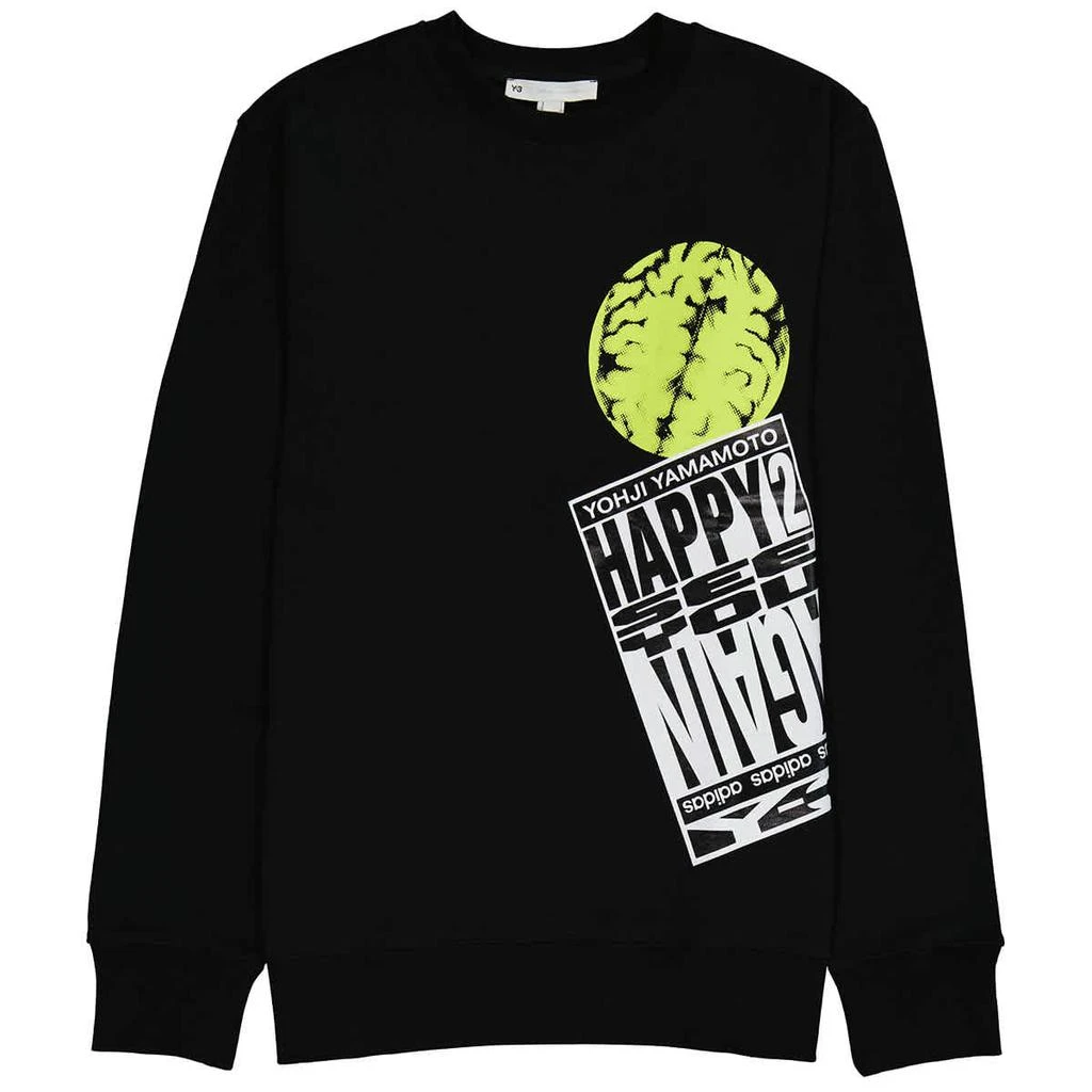 商品Adidas|Adidas Mens Y-3 Graphic Print Cotton Sweatshirt, Size Medium,价格¥598,第1张图片