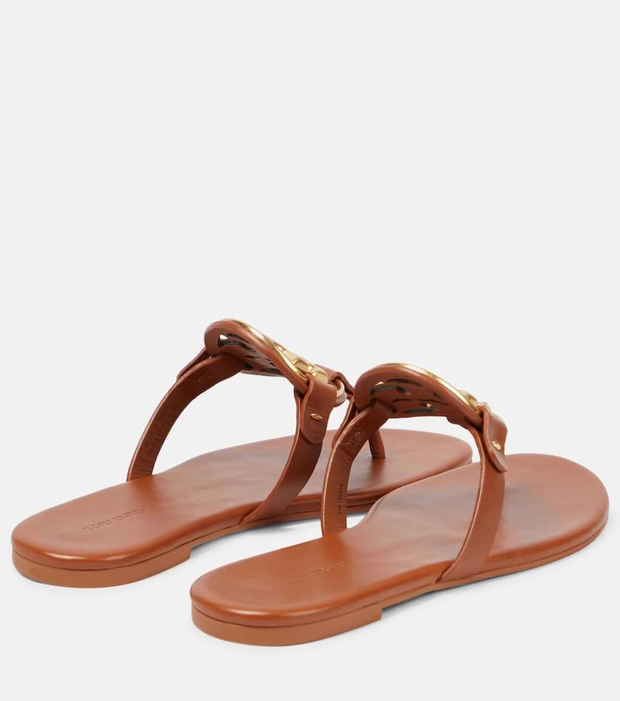 商品Tory Burch|Metal Miller Soft leather sandals,价格¥2304,第3张图片详细描述