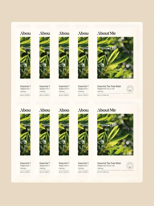 商品About Me|Essential Tea Tree Mask Set (10 Sheets),价格¥144,第1张图片