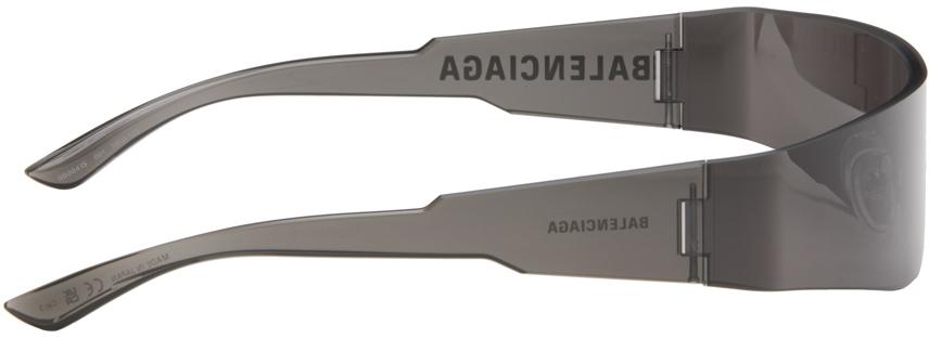 Balenciaga Black Mono Rectangle Sunglasses - Accessories - Free