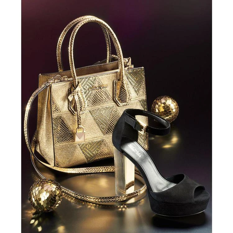 商品Michael Kors|Mercer 金属中号手袋,价格¥1235,第4张图片详细描述