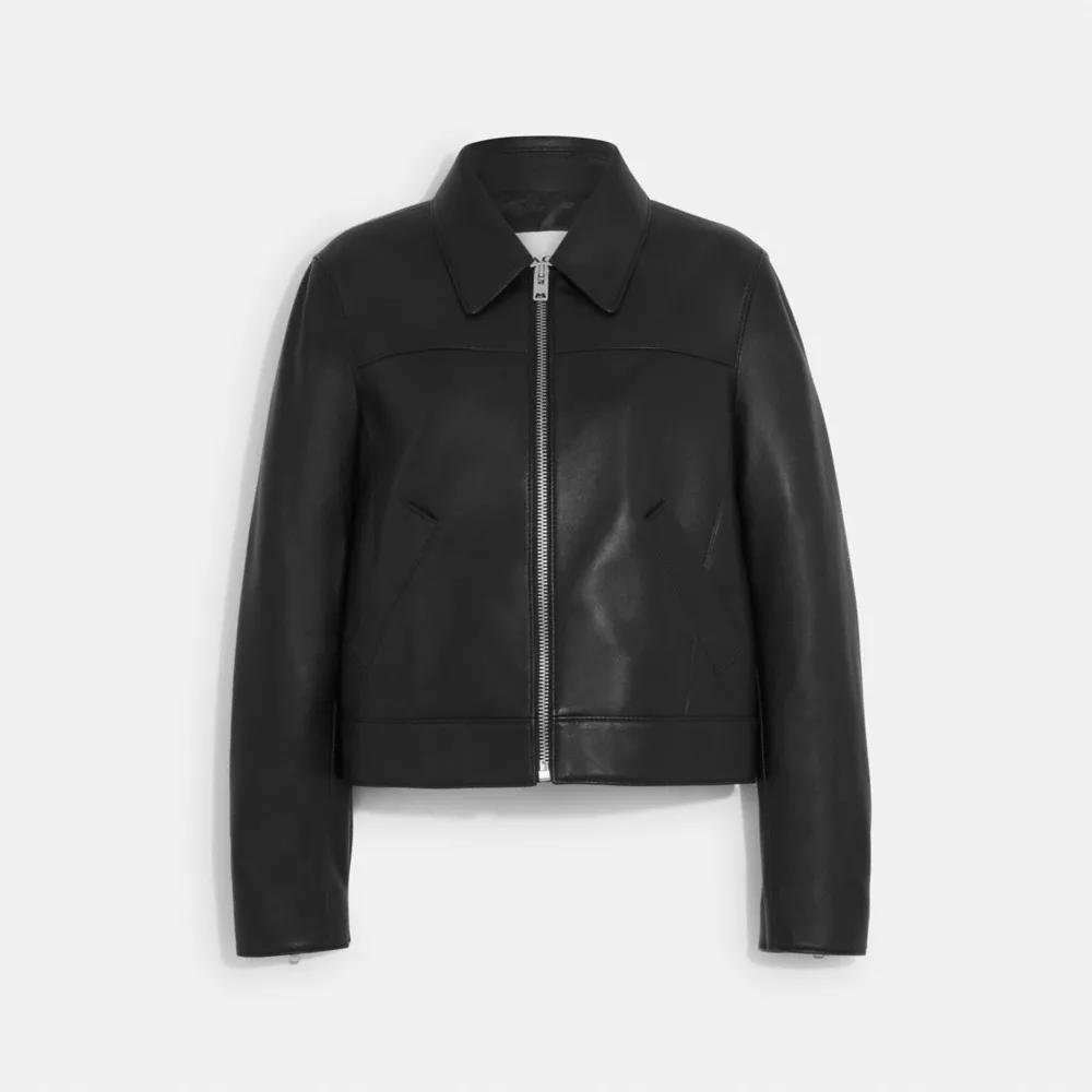 Coach Leather Jacket - Jackets - BeyondStyle