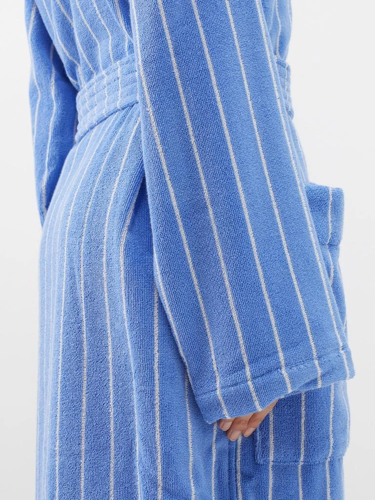 商品Tekla|Striped cotton-terry bathrobe,价格¥1016,第3张图片详细描述