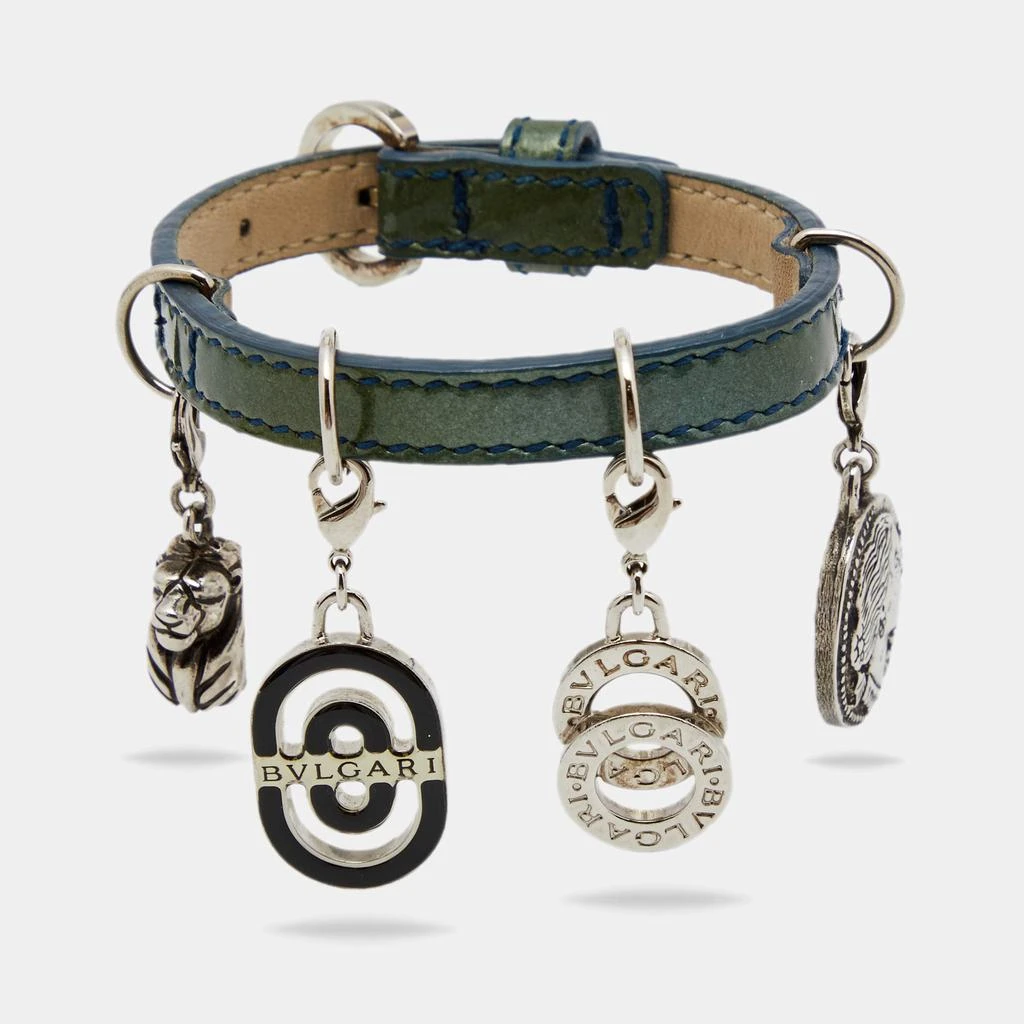 商品[二手商品] BVLGARI|Bvlgari Green Patent Leather Multi Charms Bracelet,价格¥1404,第1张图片