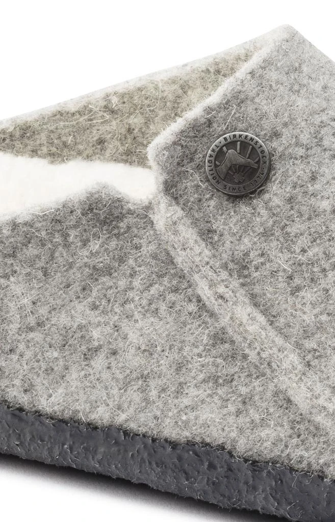 商品Birkenstock|(1015086) Zermatt Shearling Wool Felt Slippers - Light Grey,价格¥649,第3张图片详细描述
