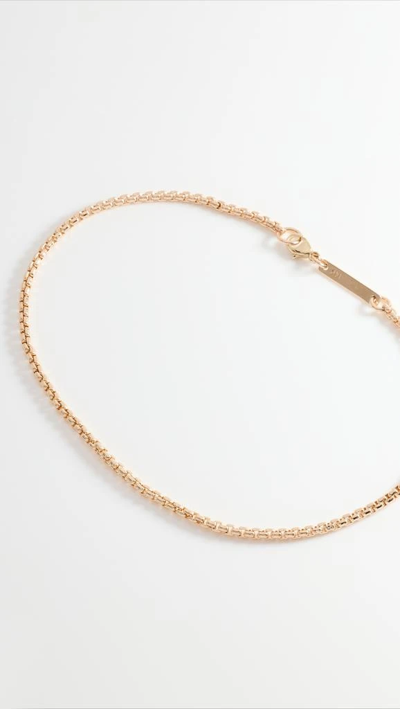 商品Zoe Chicco|14k Gold Small Box Chain Anklet,价格¥3754,第3张图片详细描述