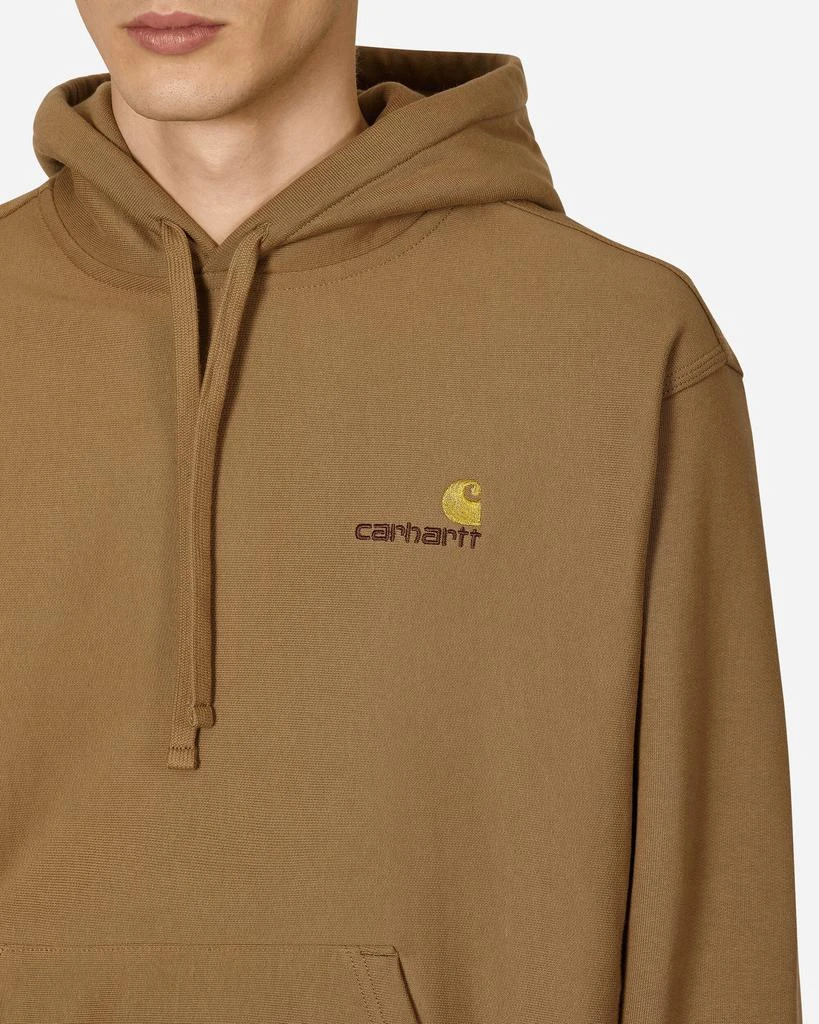 商品Carhartt WIP|American Script Hooded Sweatshirt Brown,价格¥1119,第5张图片详细描述