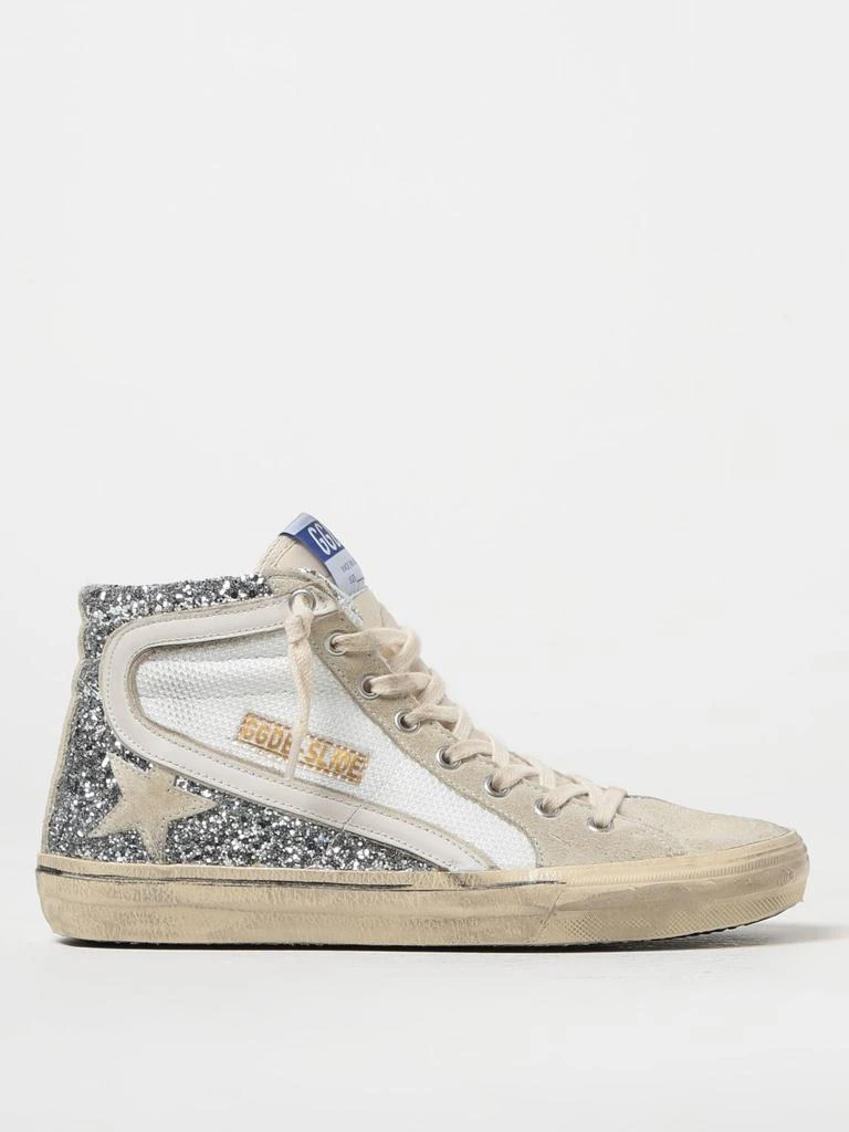 商品Golden Goose|Golden Goose Slide sneakers in used mesh and glitter,价格¥3688,第1张图片