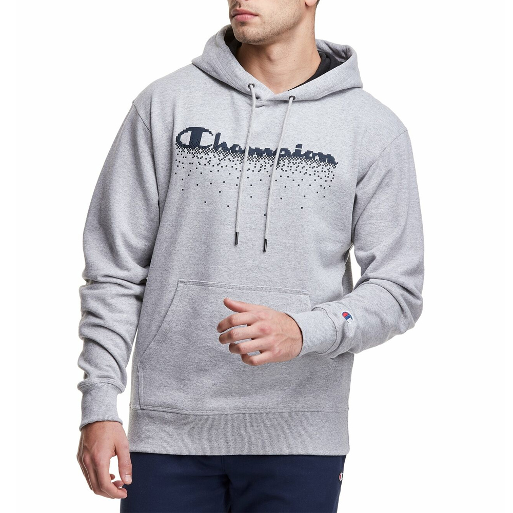 Champion 男士草写logo连帽卫衣athletics线 GF89H-586616-1IC商品第2张图片规格展示