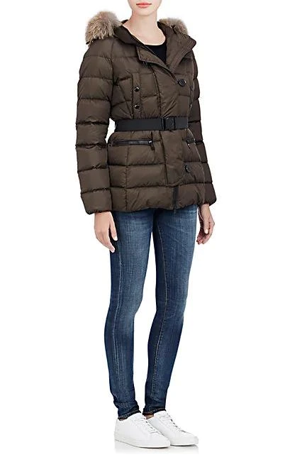 商品Moncler|Genette Fur-Trimmed Puffer羽绒服,价格¥12809,第2张图片详细描述