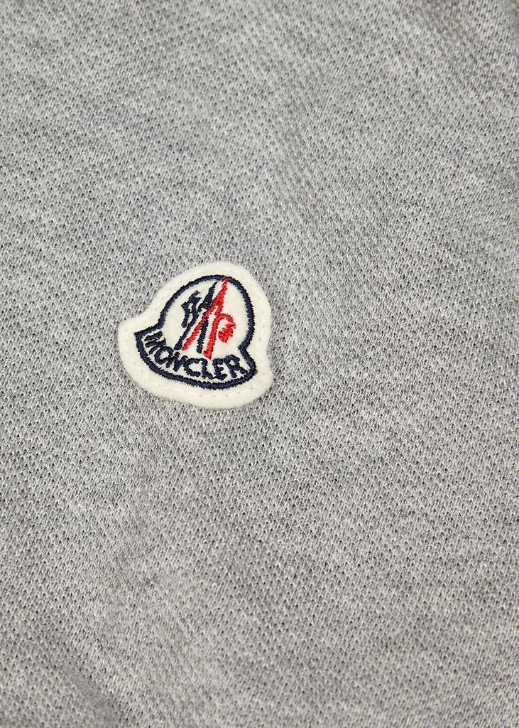 商品Moncler|Grey piqué cotton polo shirt,价格¥1401,第7张图片详细描述
