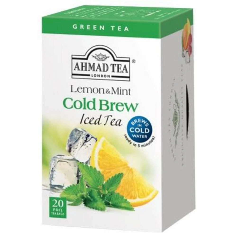 商品AhmadTea|Ahmad Tea Lemon and Mint Iced Green Tea Cold Brew (Pack of 3),价格¥160,第1张图片