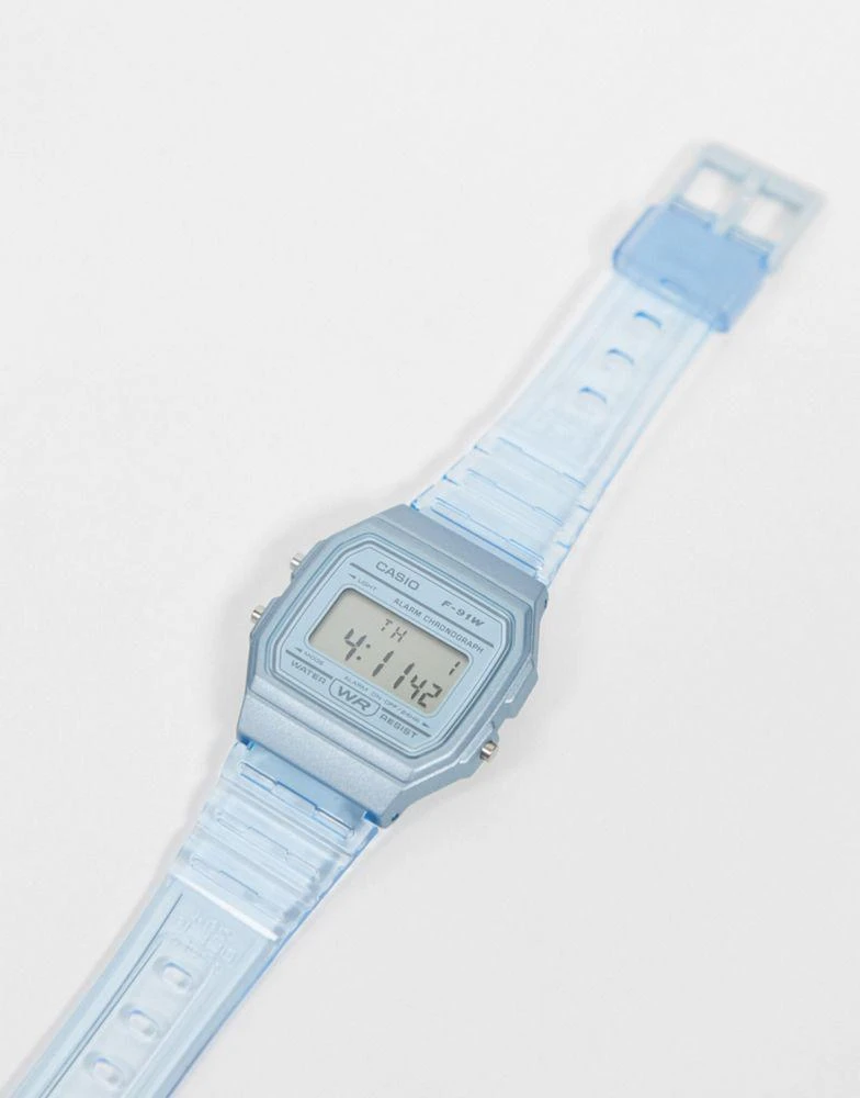 商品Casio|Casio F-91WS-2EF digital watch in blue,价格¥293,第3张图片详细描述