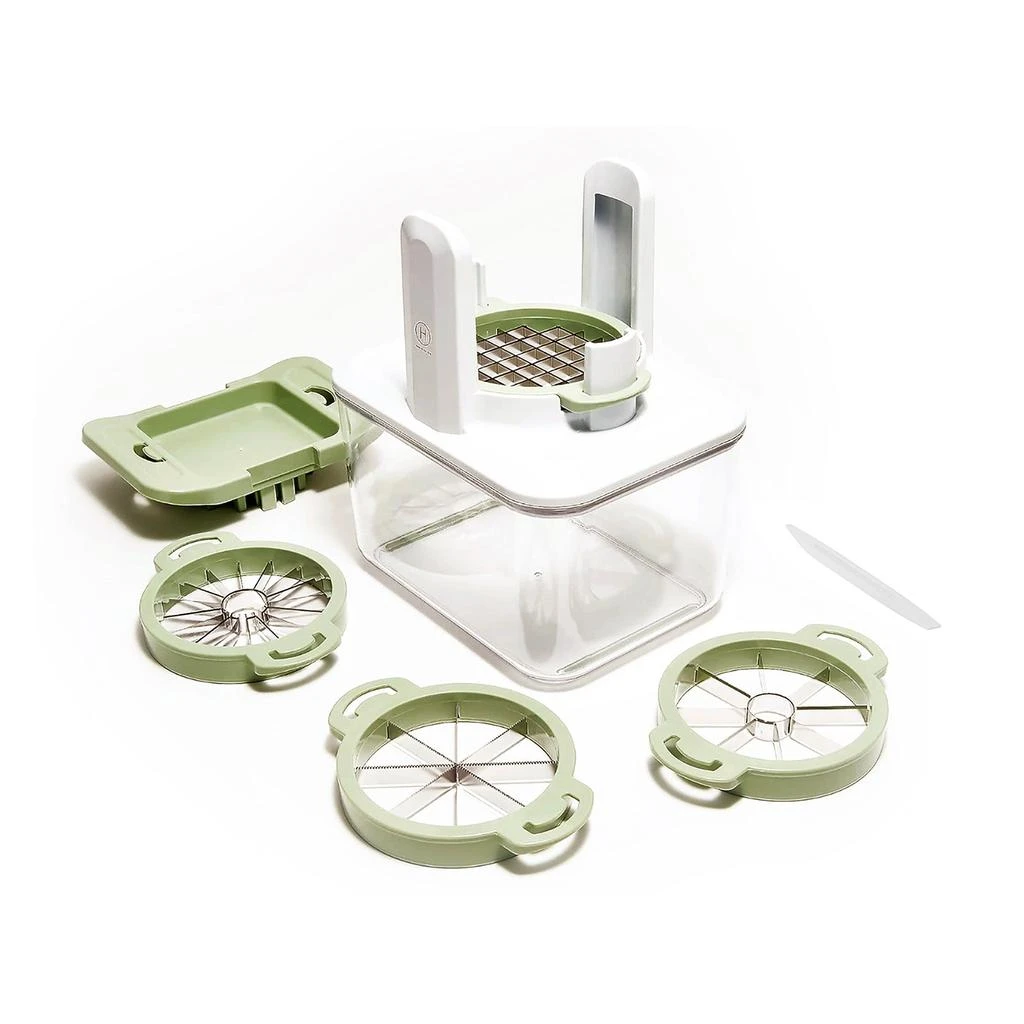 商品Henning Lee|4-in-1 Fresh Prep Fruit and Veggie Slicer, Green,价格¥234,第1张图片