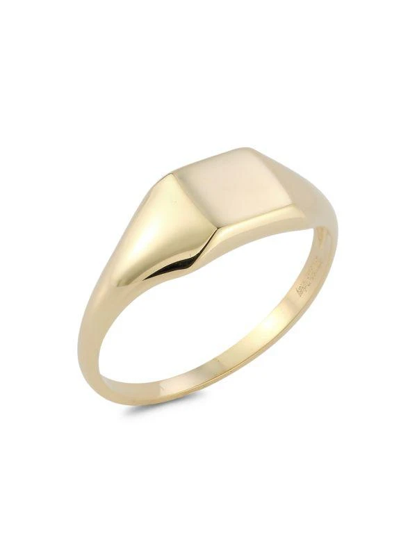 商品Saks Fifth Avenue|14K Yellow Gold Square Signet Ring,价格¥2516,第1张图片