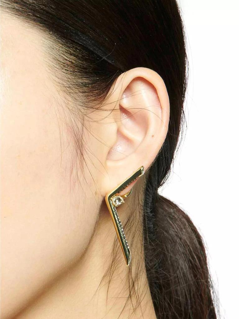 商品Demarson|Zia 12K Gold-Plated Crystal Earrings,价格¥1874,第2张图片详细描述