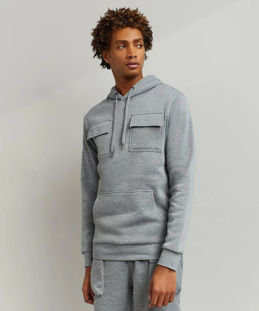 商品Reason Clothing|Baxter Multi Pocket Hoodie - Grey,价格¥75,第2张图片详细描述