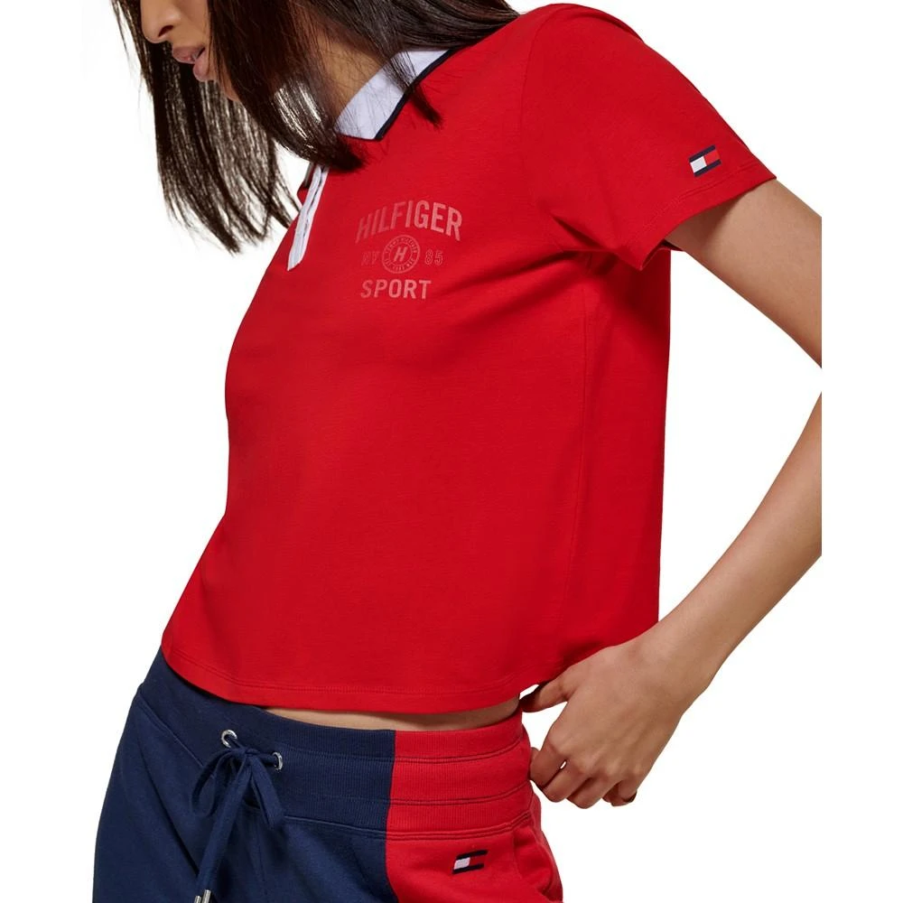 商品Tommy Hilfiger|Women's Cropped Polo Shirt,价格¥89,第3张图片详细描述